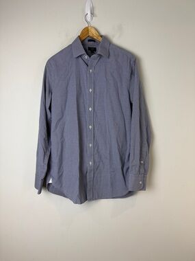 J. Crew Ludlow Men's Navy Micro-Check Dress Shirt